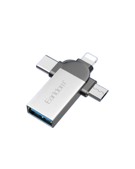 Adapter OTG ET-OT93 - 3 në 1 USB-C, Lightning & Micro-USB